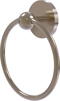Allied Brass 1016 Skyline Collection Towel Ring, Antique Pewter