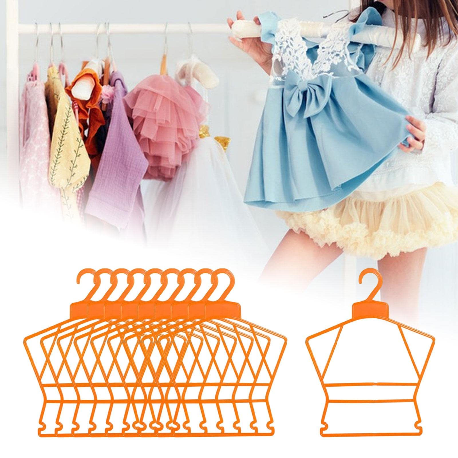 20 Piezas Perchas Infantiles Percha para Niños Percha de Madera Percha para Bebé con Barra para Pantalón Y Organización Ordenada Adecuadas para Hogar, 5 Piezas