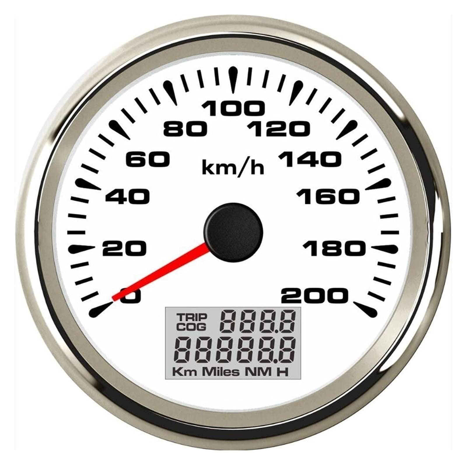 XMING Automatyczny GPS. Velometr prędkościometru 0-20. 0KM / H. Prędkość kilometrów przebieg do samochodów wyścigowych motocykla z podświetleniem 85mm