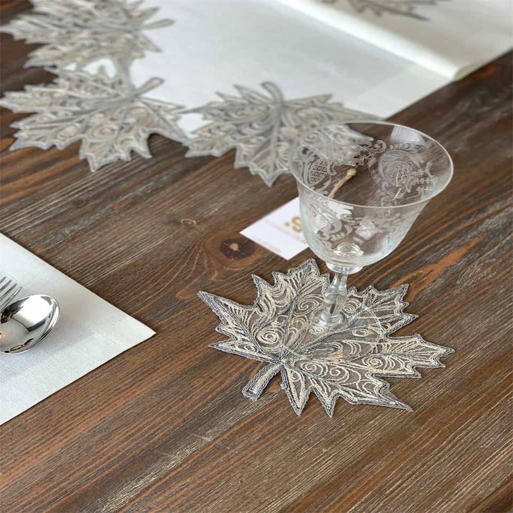 Set of 12 Lace Linen Placemats Napkins Table Flags Coasters Tablecloths Home Decor Wedding Table Mats