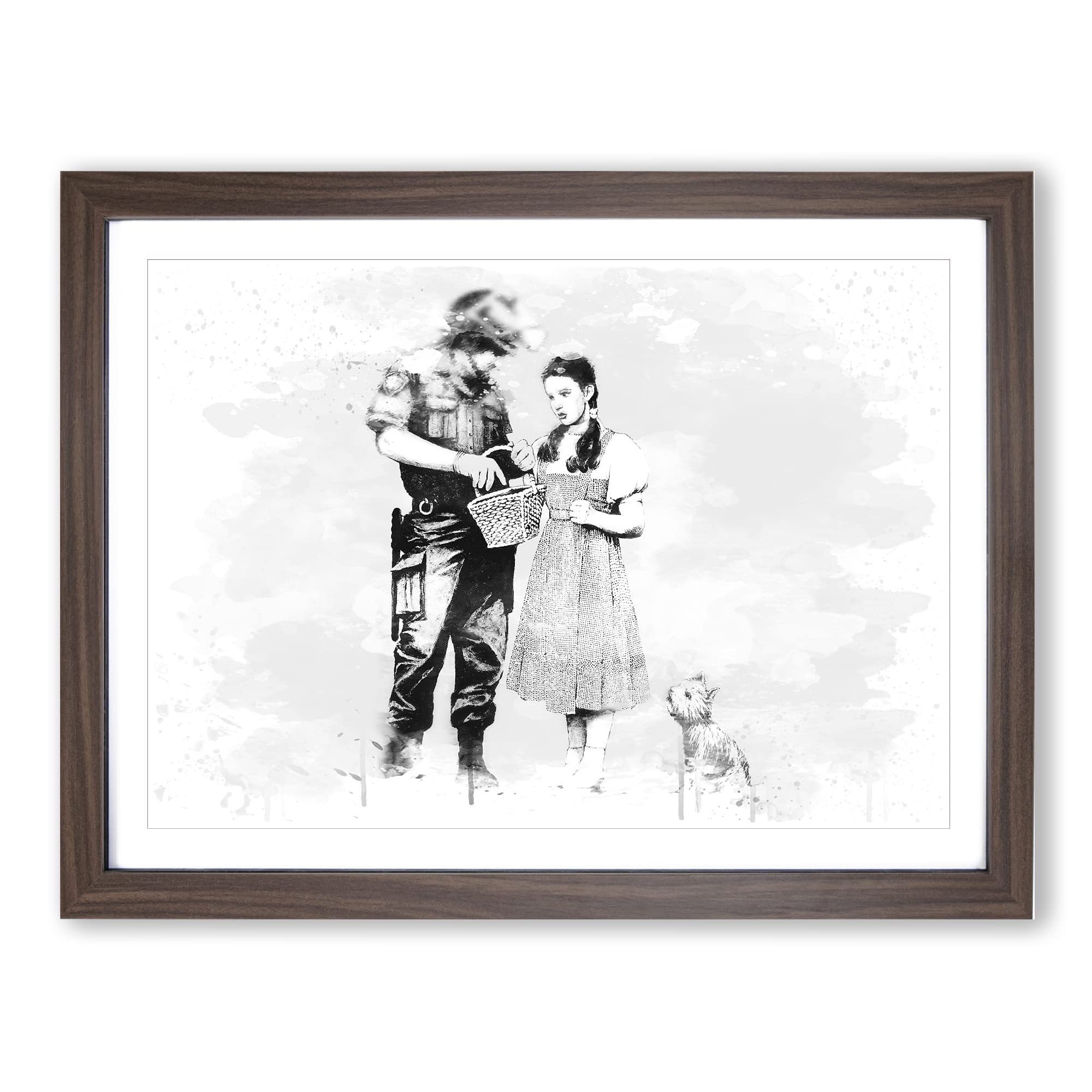 Banksy Stop Search Dorothy Graffiti Wall Art V4 Modern Framed Wall Art Print