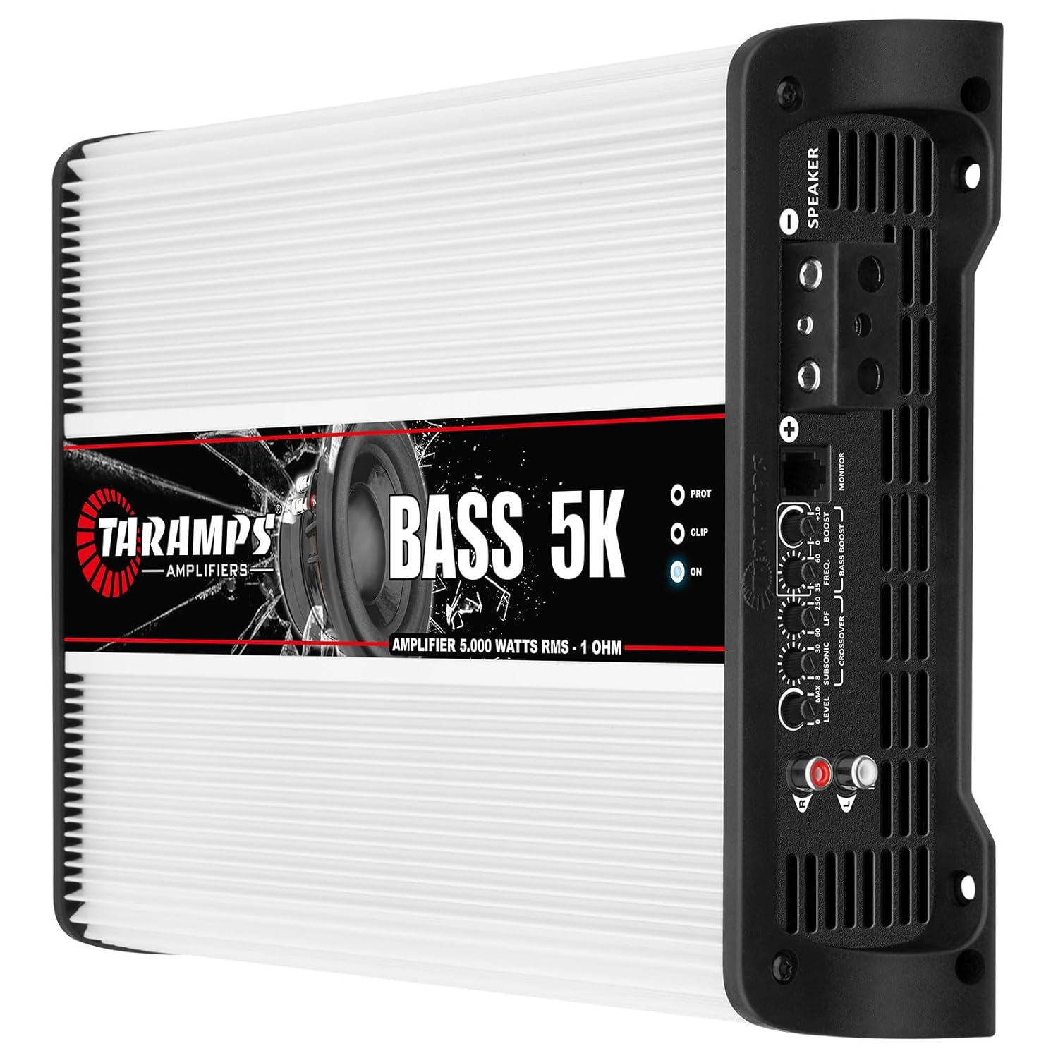 Taramps BASS 5K 1 Ohm 1 Channel 5000 Watts RMS MAX, Full Range Car Audio, Monoblock, LED Monitor Indicator, Class D Amplifier, Crossover, White 5k amp, Sound Quality - Image 3