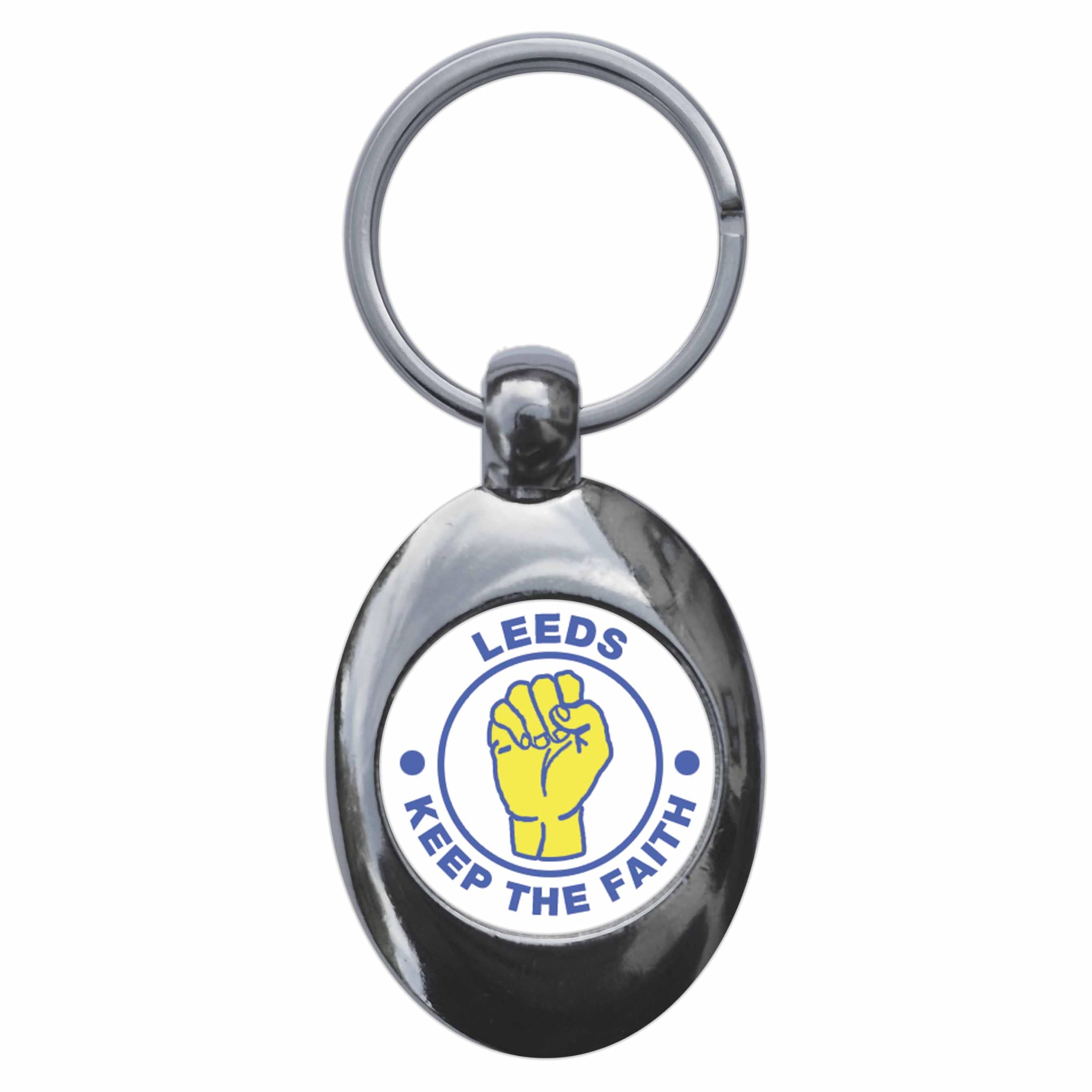 Ozorath Leeds Keep The Faith Northern Soul Keyring Keychain Key Ring Chain With Trolley Coin