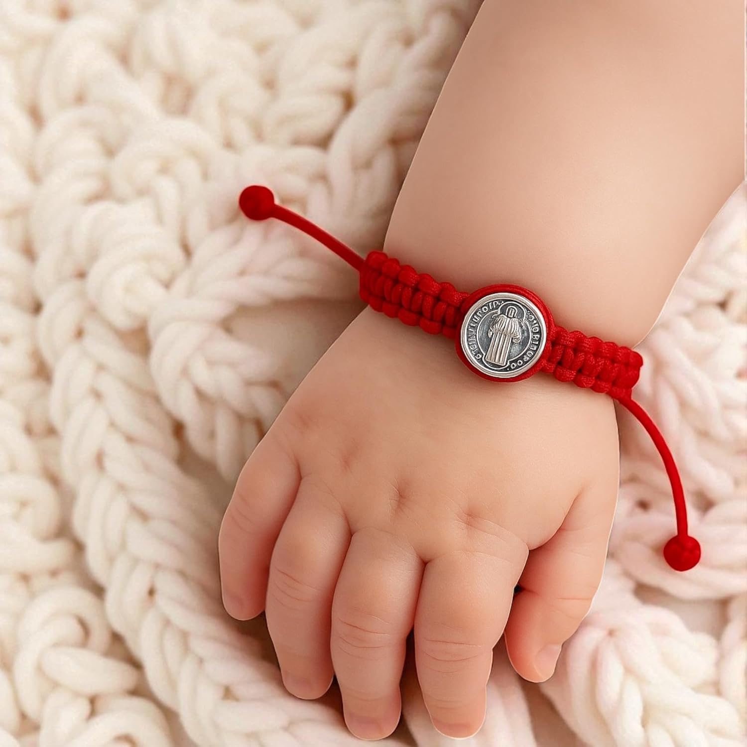 Liamlove Bracelet for Baby Saint Benedict Red String Bracelet for de New Family Member pulsera de san benedicto - Image 5