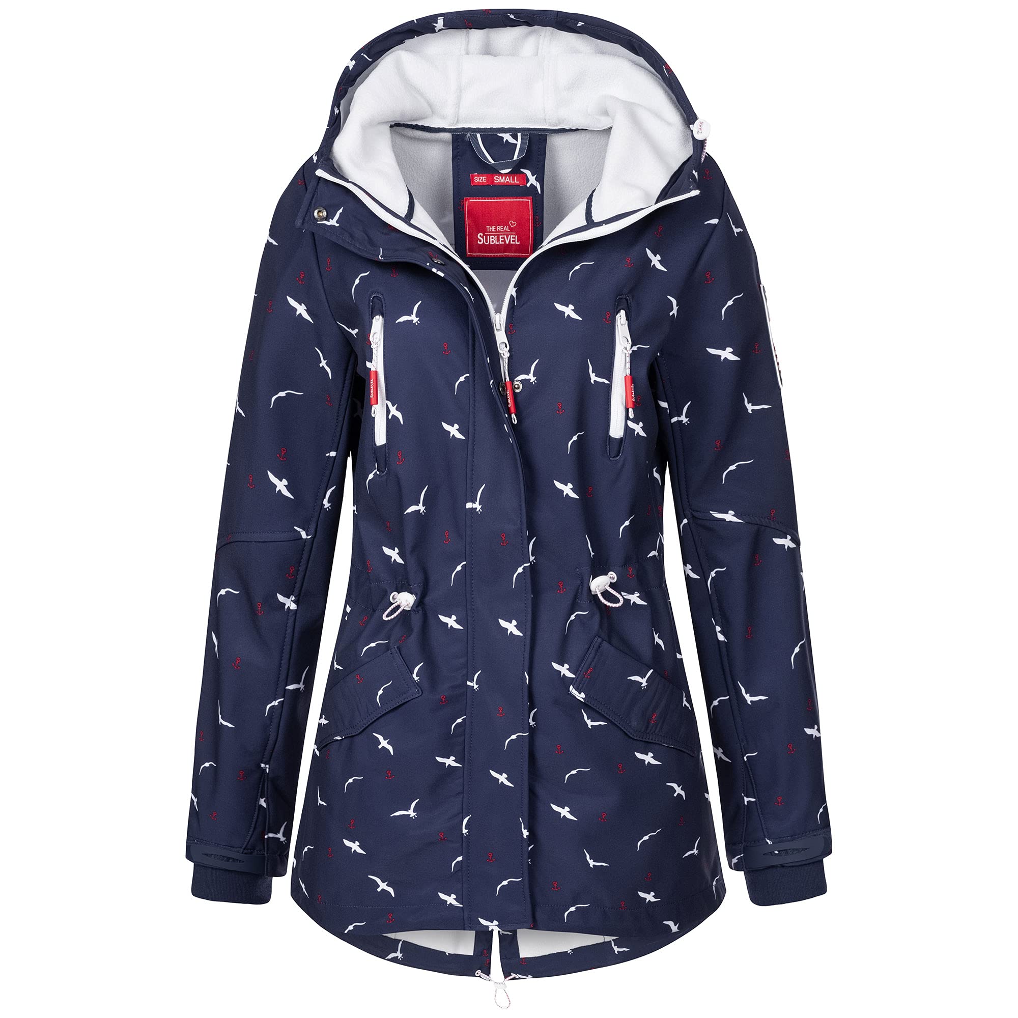 Sublevel Damen Softshelljacke Outdoorjacke mit Kapuze sportlicher Damen Mädchen Softshell Parka Jacke S M L XL XXL