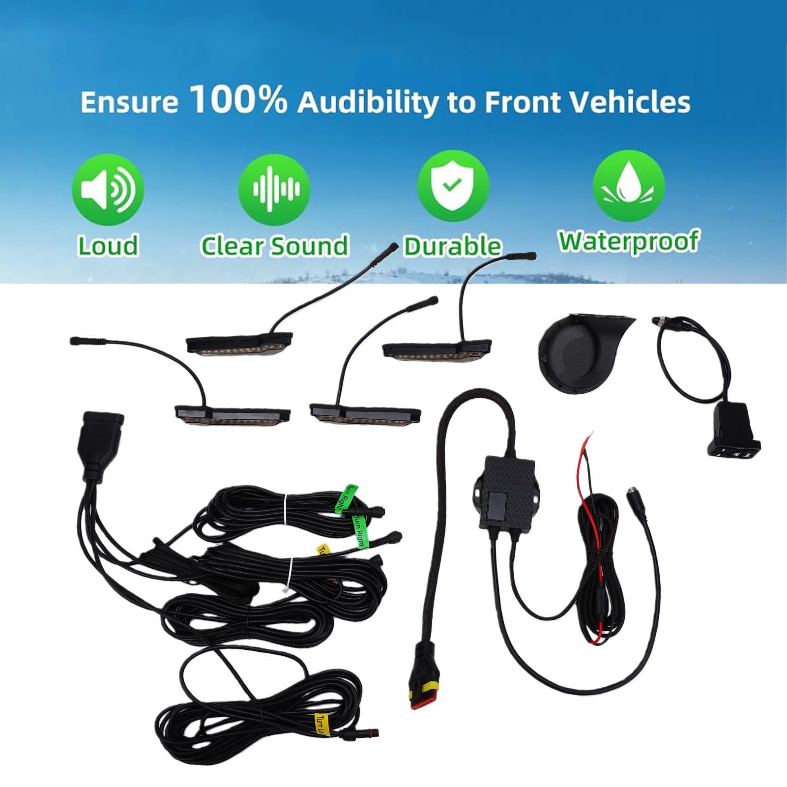 Kit Indicatori di Direzione UTV, Luci Ambrate