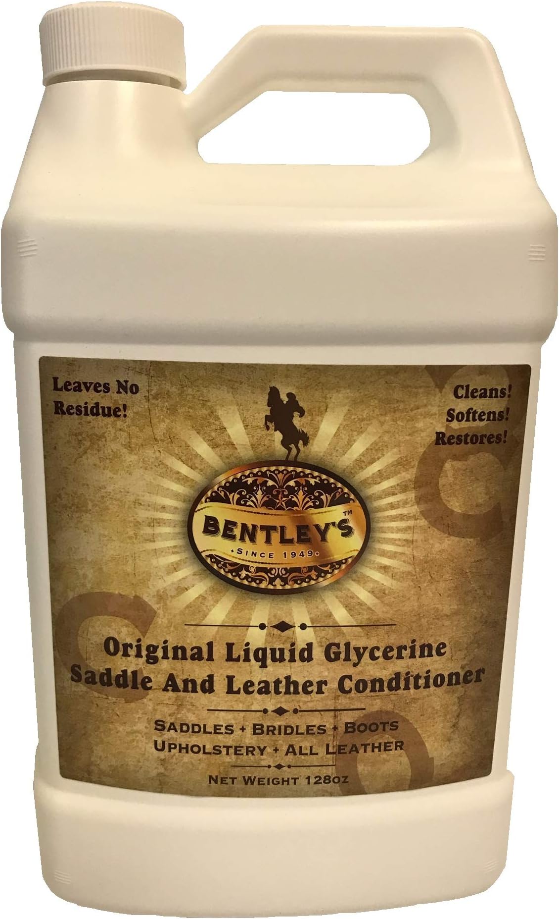 Bentley Liquid Glycerine Saddle & Leather Conditioner Soap - 128 oz (one Gallon)