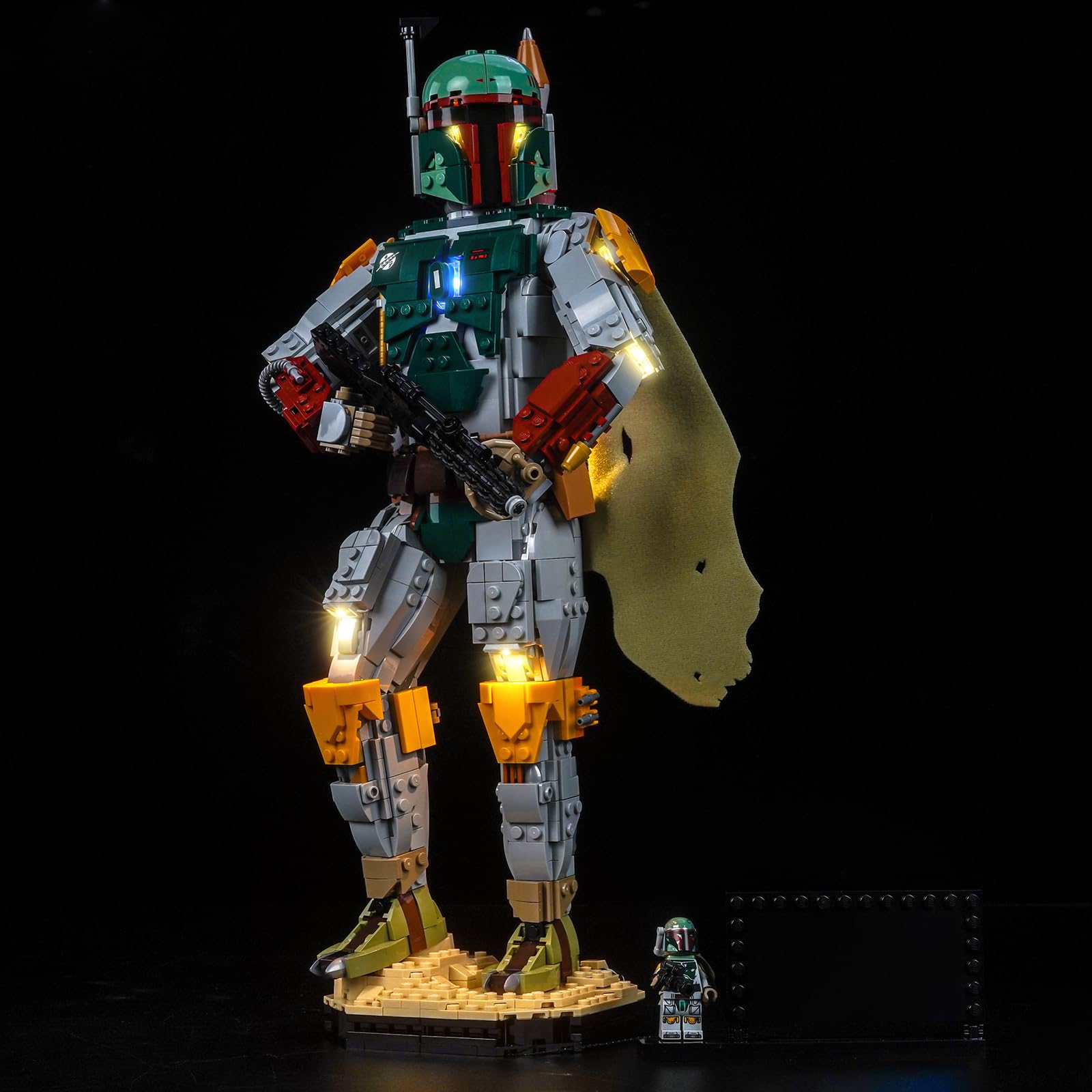 BrickBling Kit d'éclairage à télécommande compatible avec Lego 75455 Boba