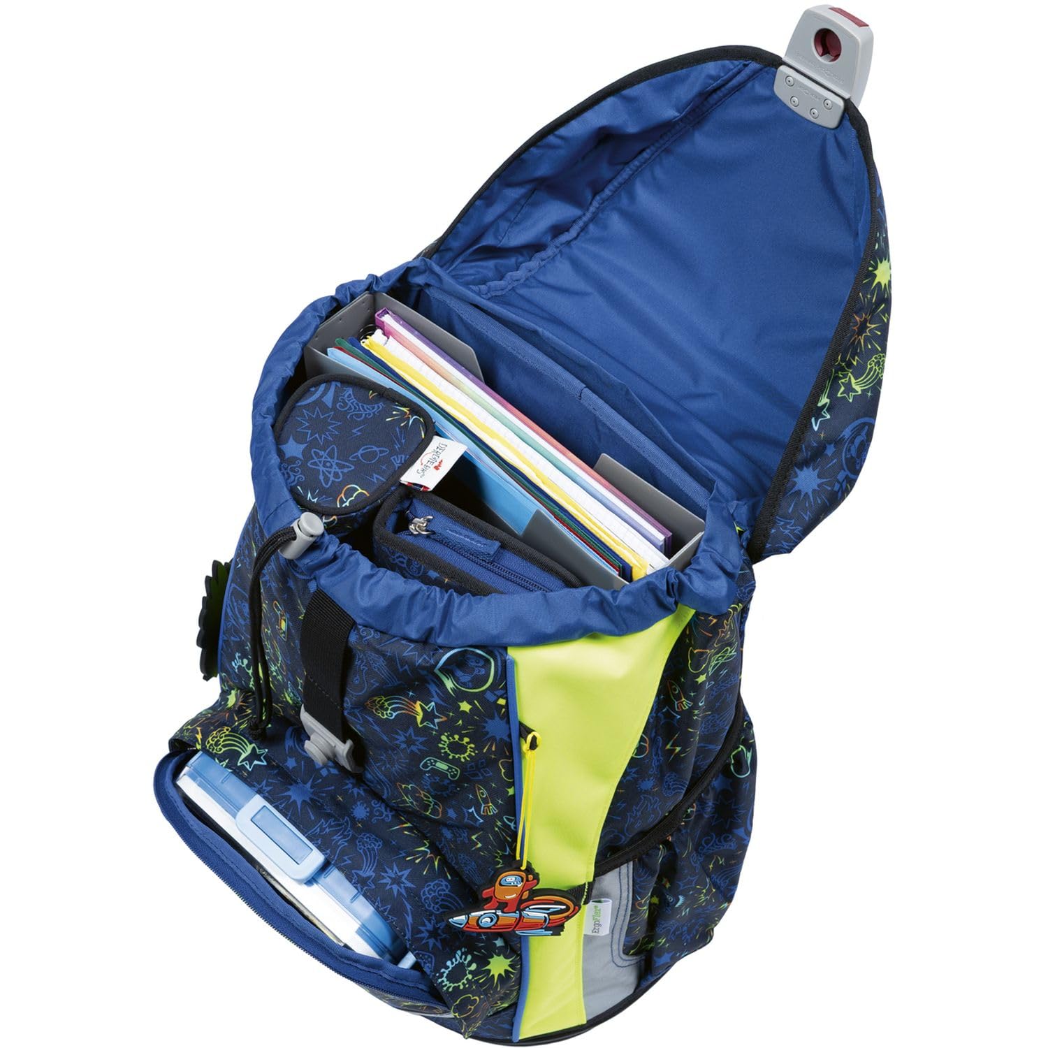 derdiedas Schulranzen Set 5-TLG. ErgoFlex Light Neon Crazy