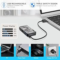 Vista 5 de Electric Lighter, USB Rechargeable Plasma Arc Windproof Flameless Electronic Butane Free Mini Lighter for Candles, Fireworks, Outdoor Camping