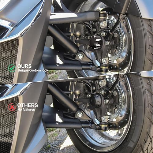 Miniatura 4 de Cubiertas de eje delantero Tuercas para accesorios de triciclo Can Am Spyder, tapas de eje de rueda delantera de aluminio para Can-Am Spyders 2018