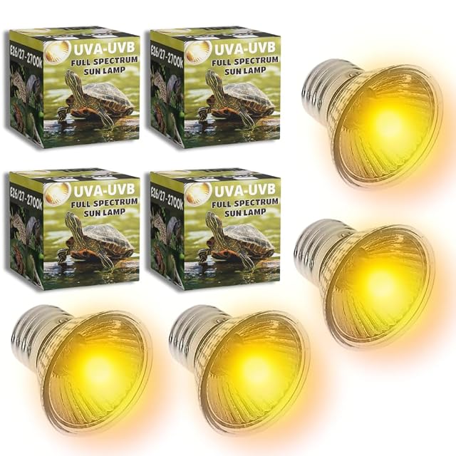 Tonia Bombilla UVB 3.0 25W y 50W - Luz Solar de Espectro Completo para Reptiles y Anfibios (4, 25w)
