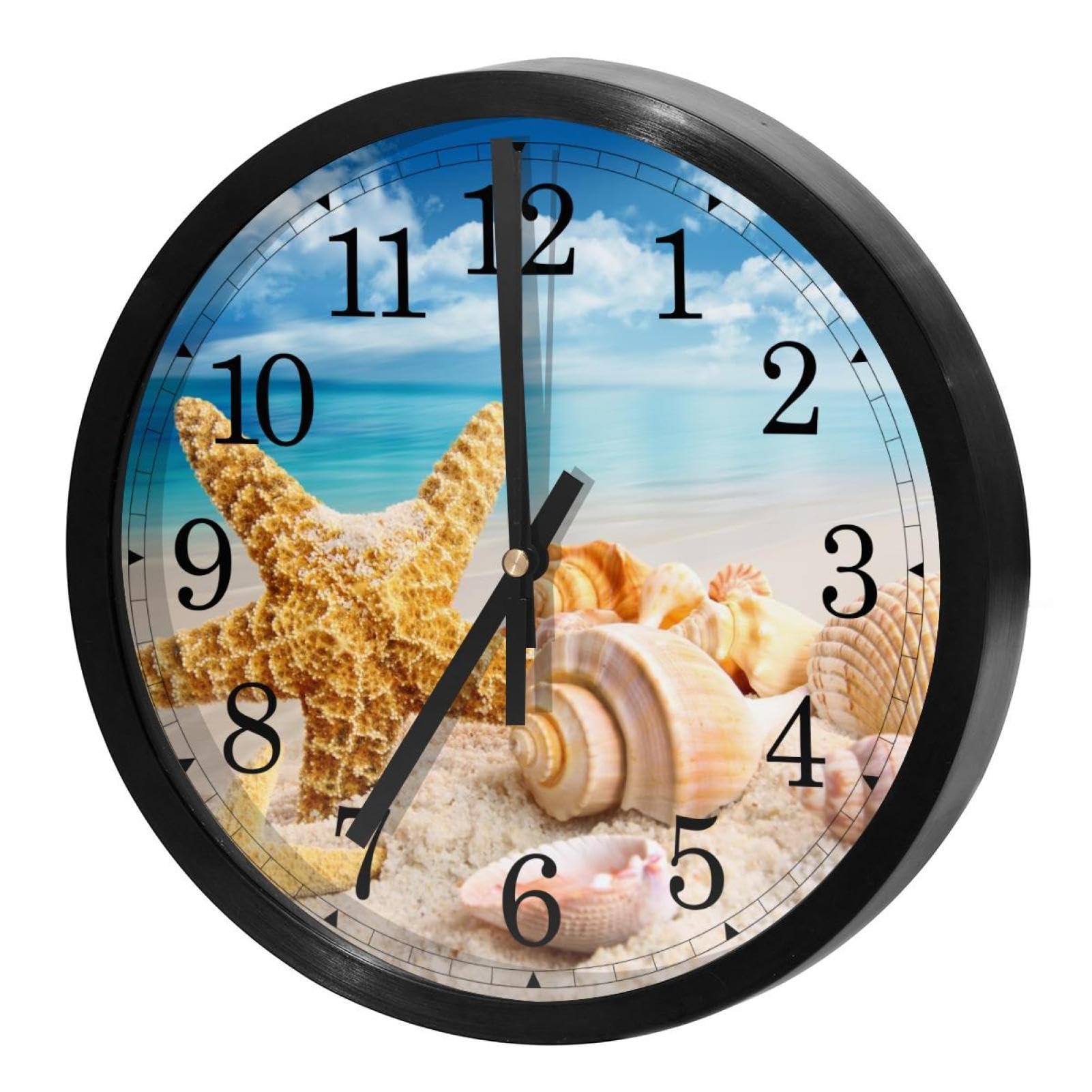 Horloge murale silencieuse sans tic-tac fin des bruits pour chambre et bureau
