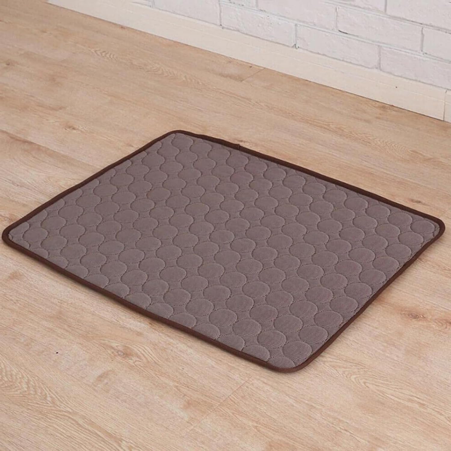 Heart Home Rectangular Dog & Cat Bed|Premium Cool Ice Silk with Polyester With Bottom Mesh|Multi-Utility Self-Cooling Pad For Dog & Cat|Light-weight & Durable Dog Bed|ZQCJ001C-S|Coffee (B0CQXDGSQ4) Amazon Price History, Amazon Price Tracker