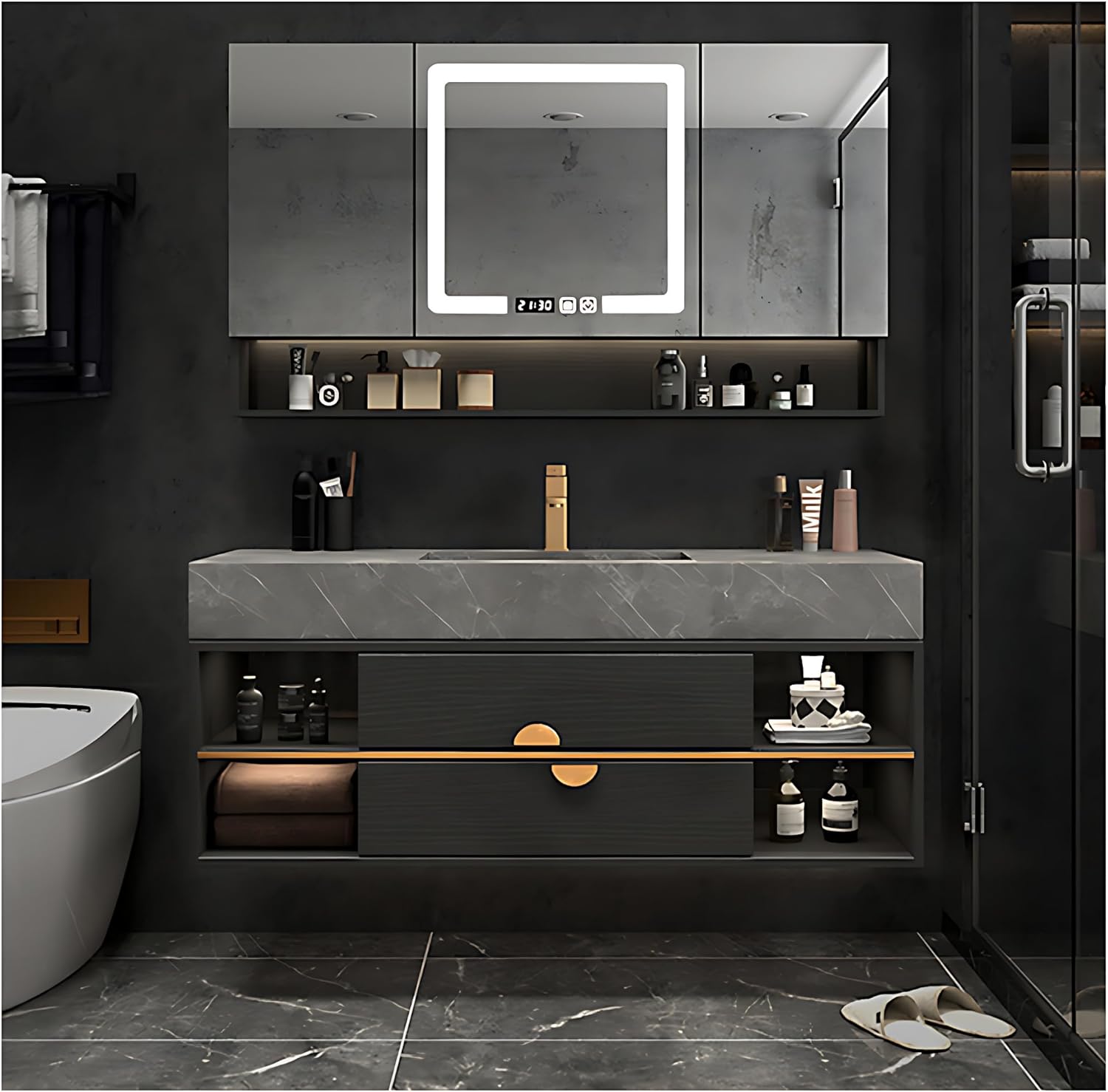 Stunning Led Lighting For Luxurious Bathroom image