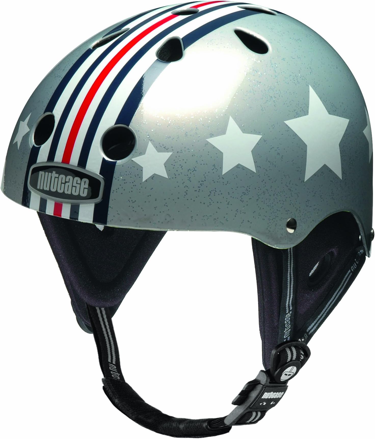 Nutcase Silver Fly Glitter Water Helmet