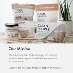 Clean People Tous les pods de lave-vaisselle naturels - Morceaux de graisse & Rinses Sparkling Clean - Sans résidus - Brosses à vaisselle sans phosphate - Lemon, paquet de 60