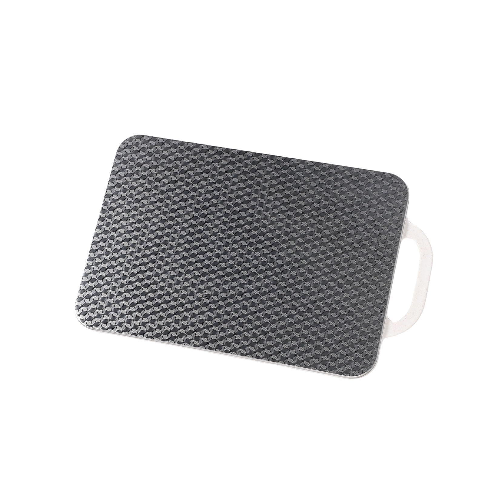 Grande planche à découper pratique en acier inoxydable double face 40x25 cm cuisine