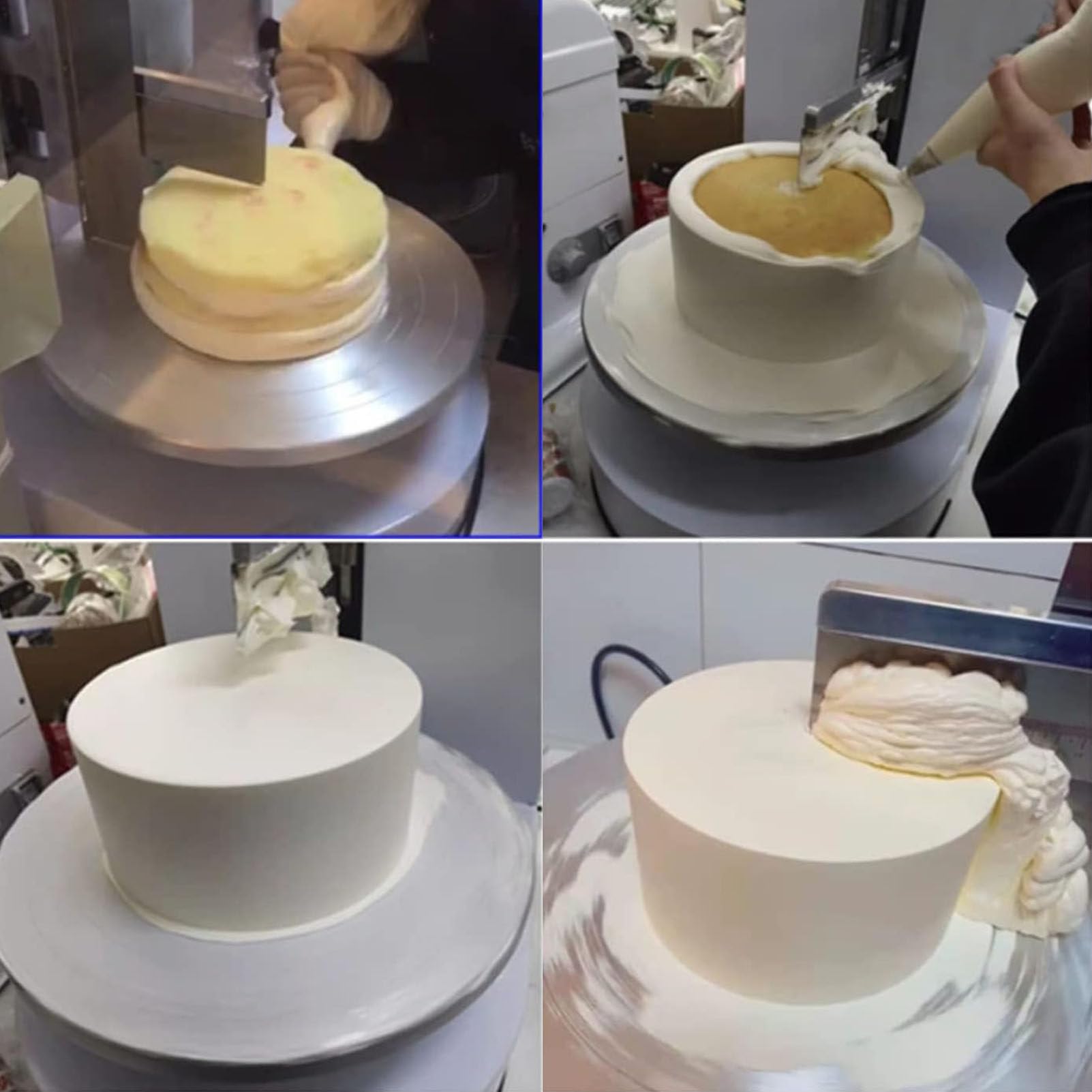 Outil de lissage de gâteau - Machine à glaçage automatique portable pour pâtisserie et revêtement de gâteaux