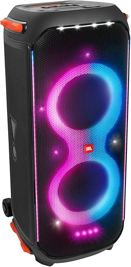 JBL PartyBox 710 Bluetooth Party Speaker with Dynamic Music Synced Flashing Club Pattern Lightshow, Pro Sound, Splashproof, PartyBox App...