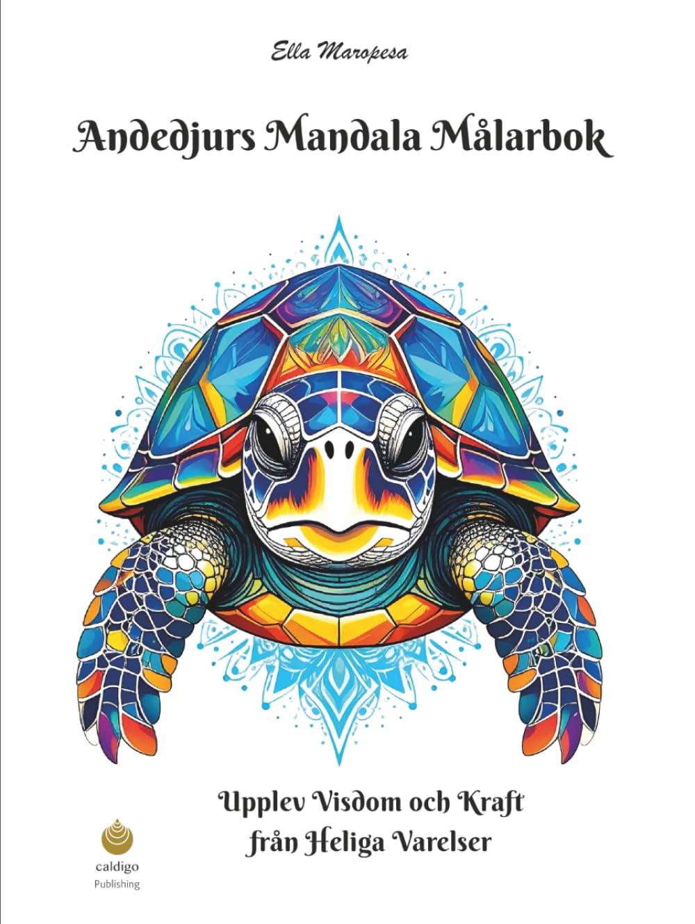 Livre de coloriage mandala pour adulte contre le stress avec grands motifs animaux nordiques