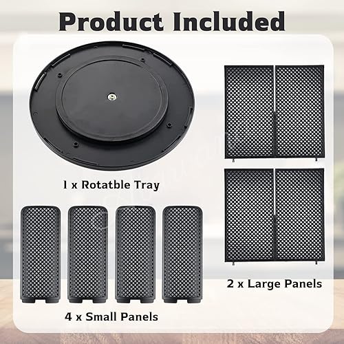 Miniatura 5 de Atavarna - Dispensador de tazas de café giratorio con 4 compartimentos, soporte para tazas y tapas para organizador de tazas de 5 a 16 onzas para