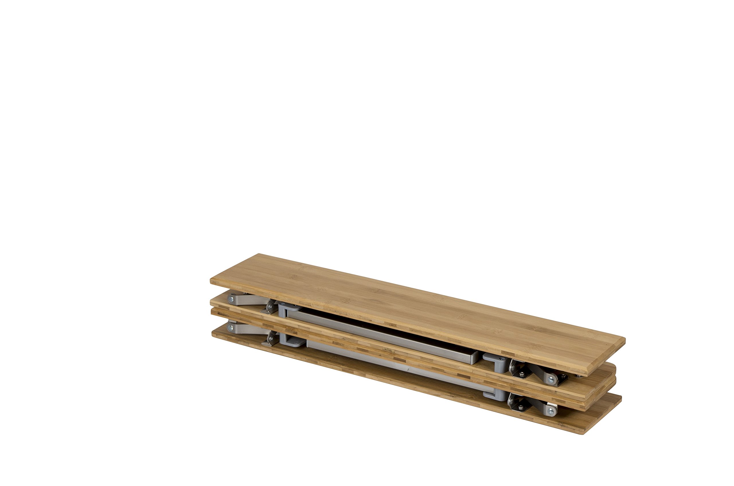 Bo-Camp Campingtisch Carnaby L  Klappbarer Bambus Beistelltisch Mit  Tablettfunktion