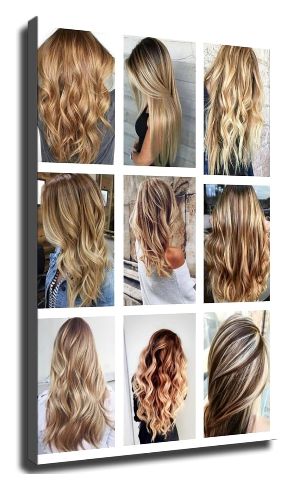 NWPNLXEA Hairstyle Catalog Poster for Women Hair Salon Wall-Art Modern Haircut Styles Chart for Stylist Reference and Salon Decor Unframed,08x12inch(20x30cm)