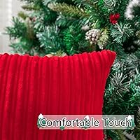 Vista 133 de UGASA - Juego de 2 fundas de almohada de terciopelo a rayas, funda decorativa para cojín con cremallera oculta para el hogar, sofá, dormitorio