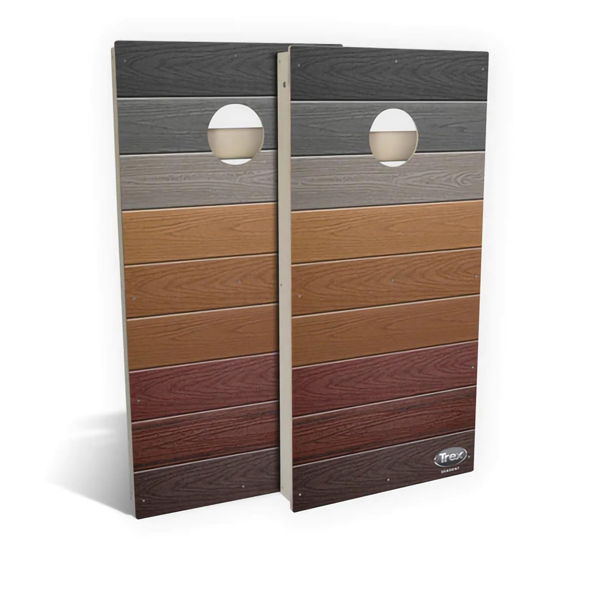 Skip's Garage Trex Gradient All-Weather Cornhole Boards - CVC - Include Hole + Edge Lights