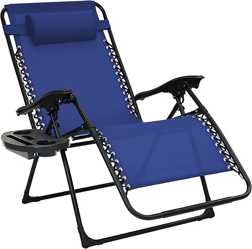 Miniatura 5 de Sun-Ray 213074OVR1P Silla de gravedad cero de gran tamaño, color azul