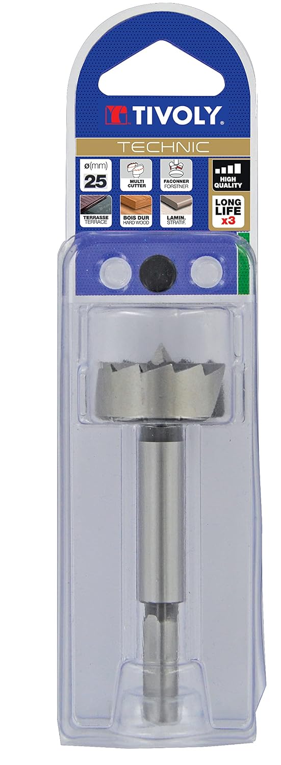 Tivoly 10804625000 Shaping Drill Bit for Wood, Grey