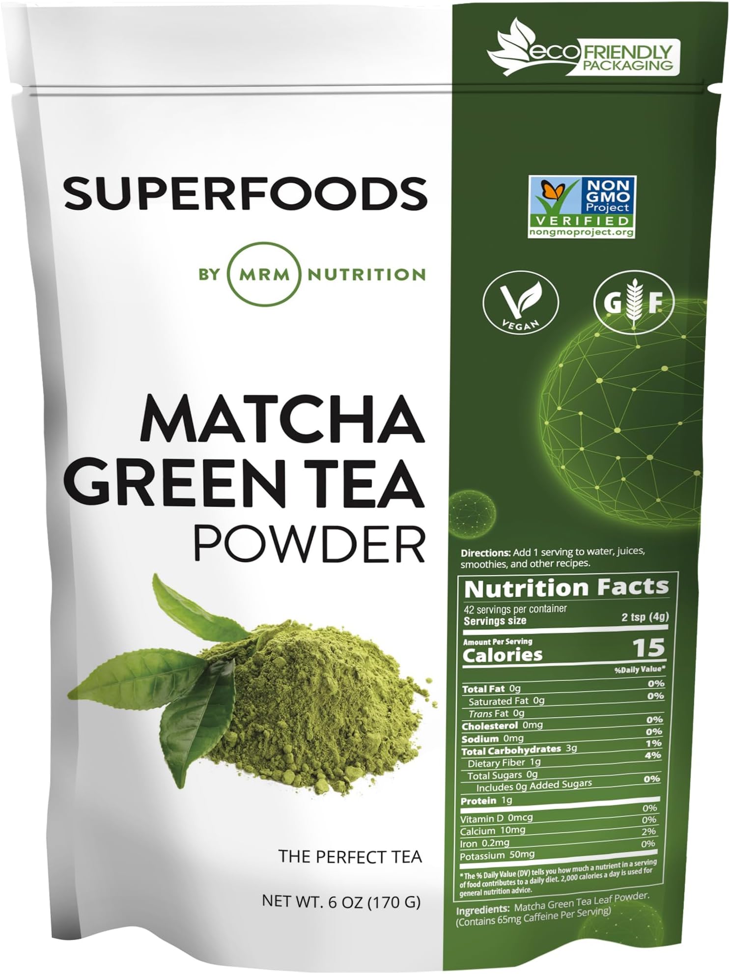 Nutrition Superfoods Matcha Green Tea Powder - Grown In Japan, Superfood Powder for Matcha Lattes, Smoothies & Baking -Vegan, Gluten-Free and Non-GMO verified - 42 Servings