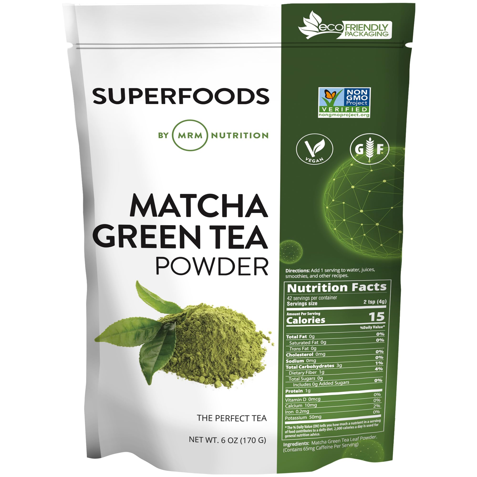 MRM - Raw Matcha Green Tea Powder - 6 uncji.