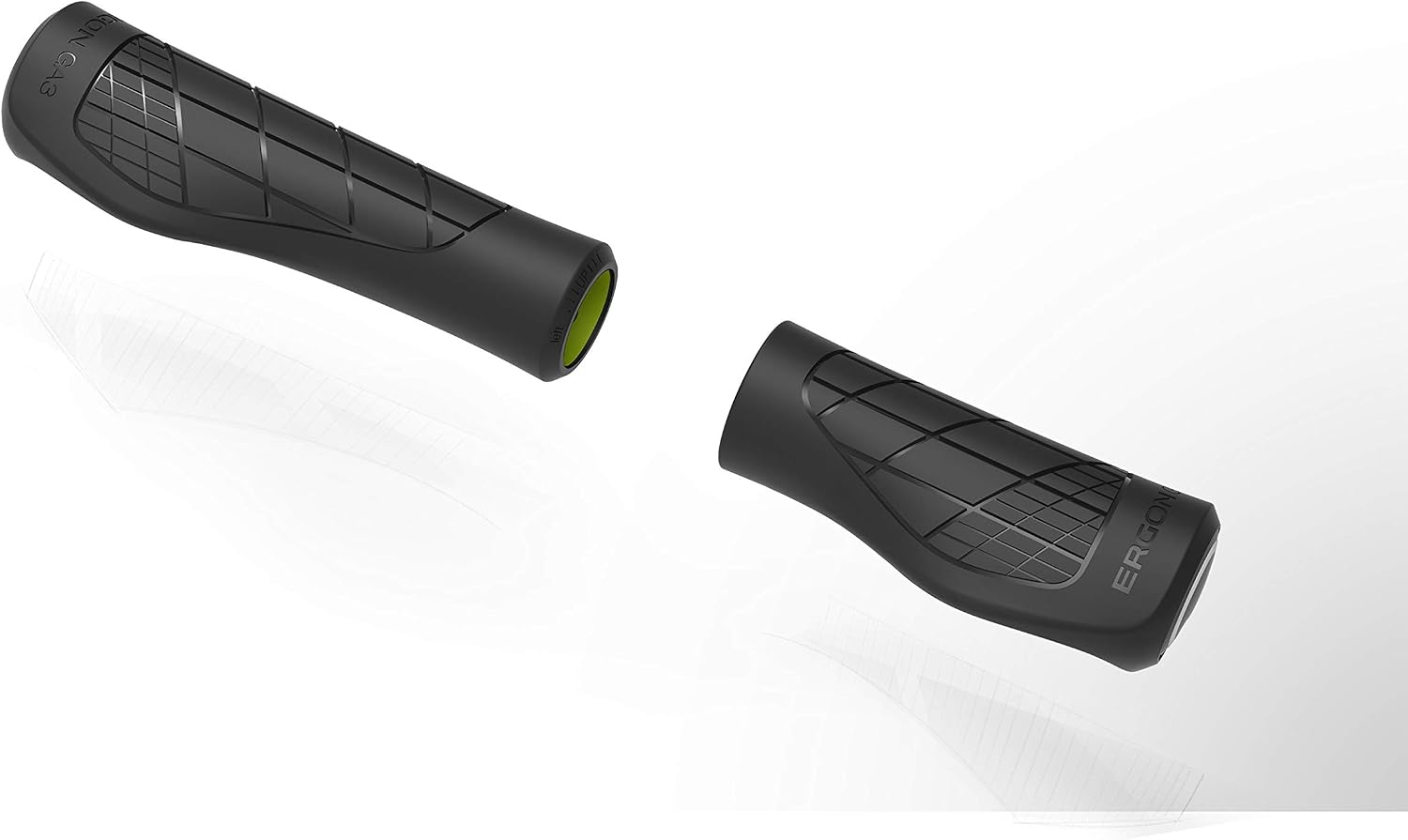 Ergon - GA3 Ergonomic Lock-on Bicycle Handlebar Grips | Standard or Single Twist Shift Compatible | for Mountain Bikes | 3 Sizes | 8 Color Options