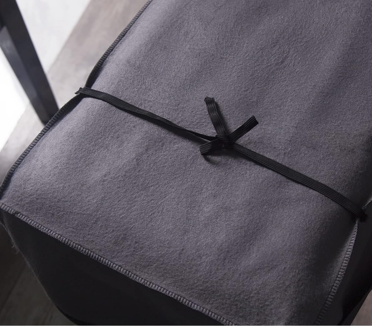 Abdeckung für Klavier Hocker Schwarz Klavierhocker Anti-Staub Stoff mit Löchern für Einzelsitz Pianobank, Universal Klavierbank Cover von Klavier, Flügel und E-Piano