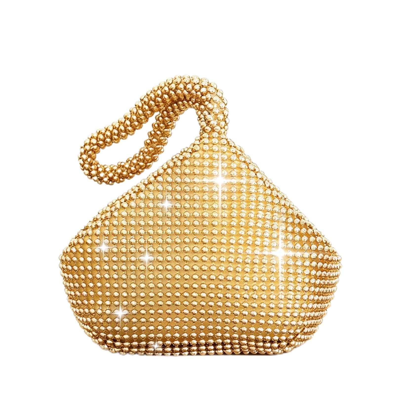 Borsa Da Sera Da Donna Borsa Da Sera Retrò Borsa Per Matrimonio Stile Anni '20S Con Strass Glitterata Adatta Per Cocktail Party Cerimonia