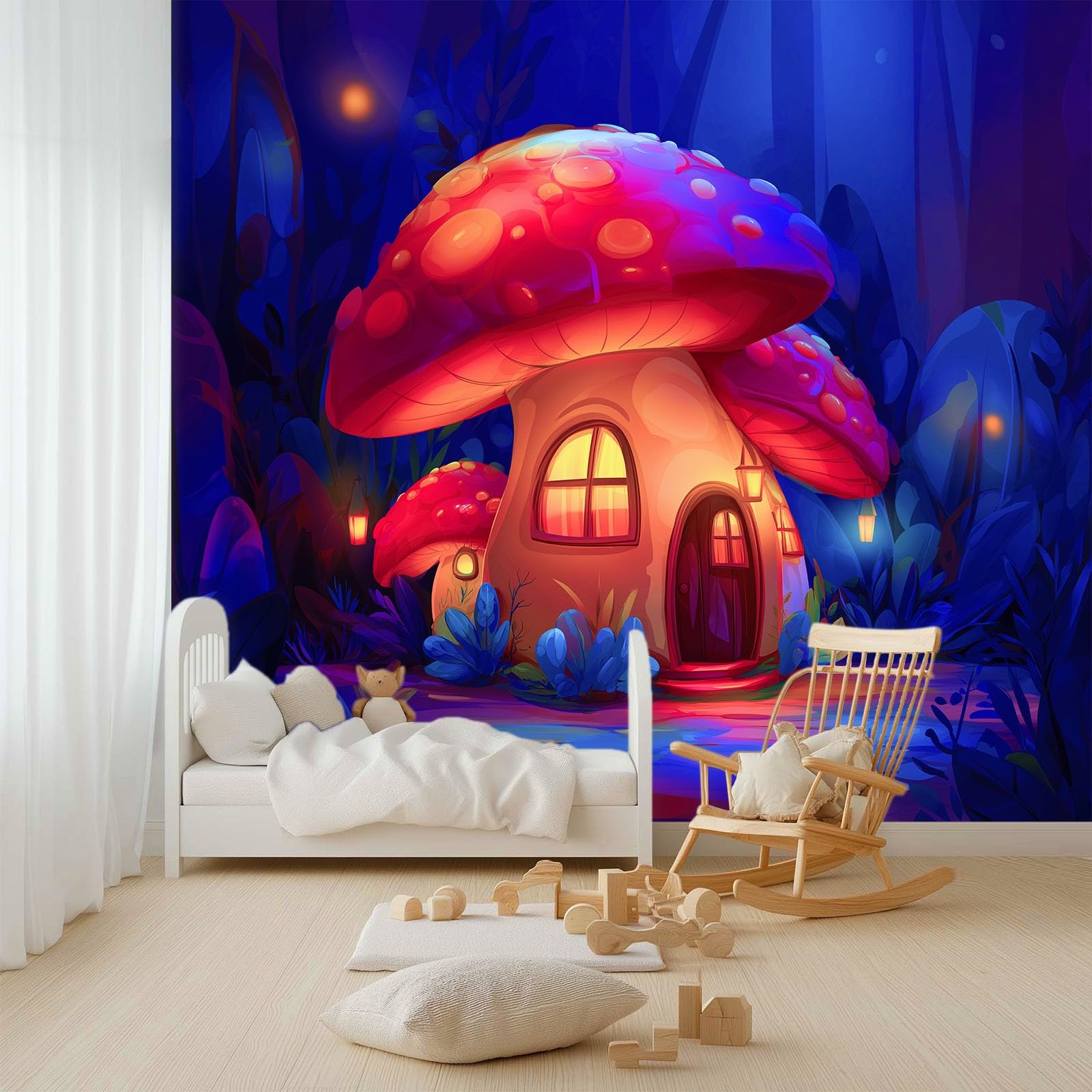 Carta da parati murale per soggiorno, 500 x 280 cm, motivo architettura onirica, poster da parete in tessuto non tessuto, per camera da letto moderna per camera dei bambini, sfondo TV, decorazione da