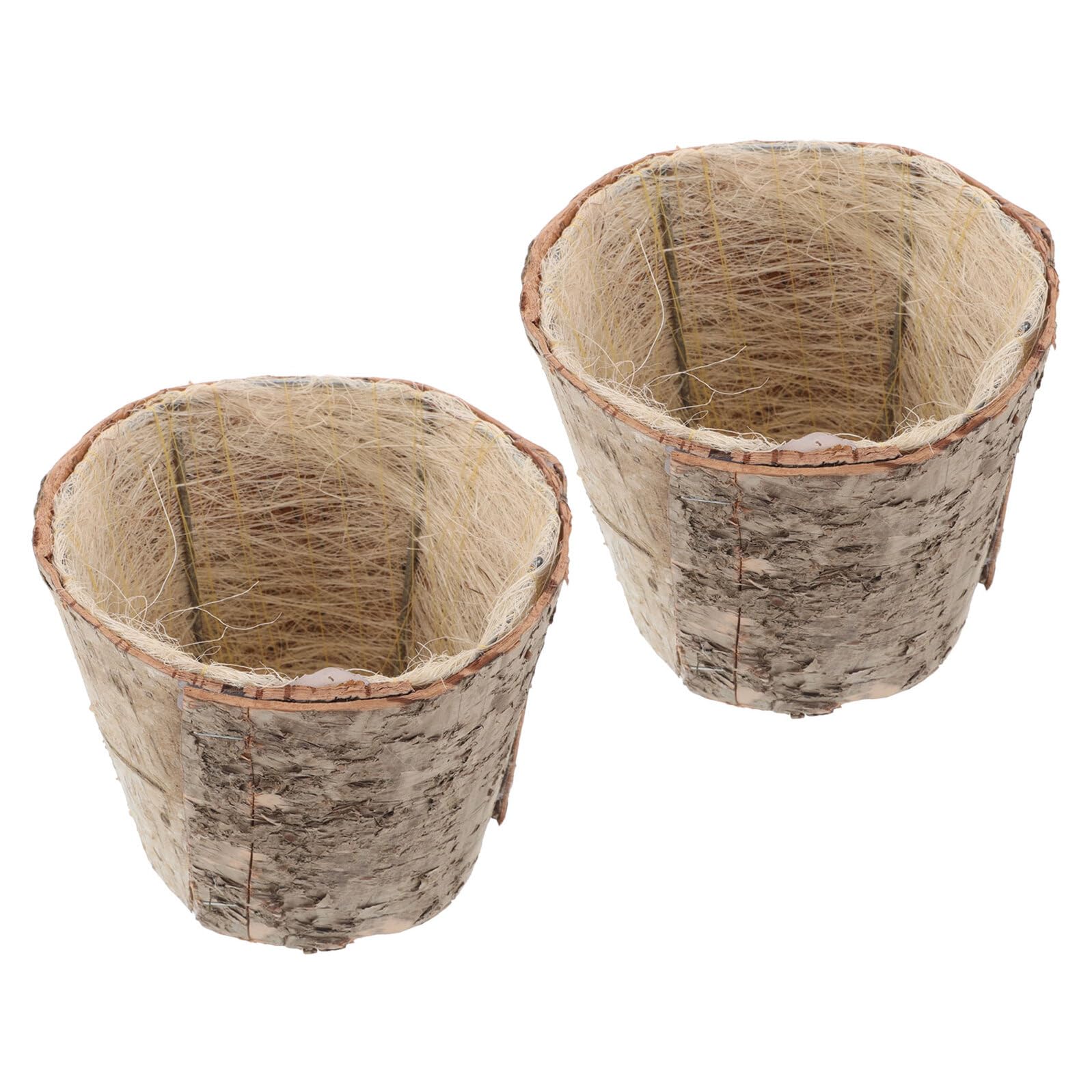 Jardinière Rustique en Bois d'Écorce pour Herbes Aromatiques de Cuisine