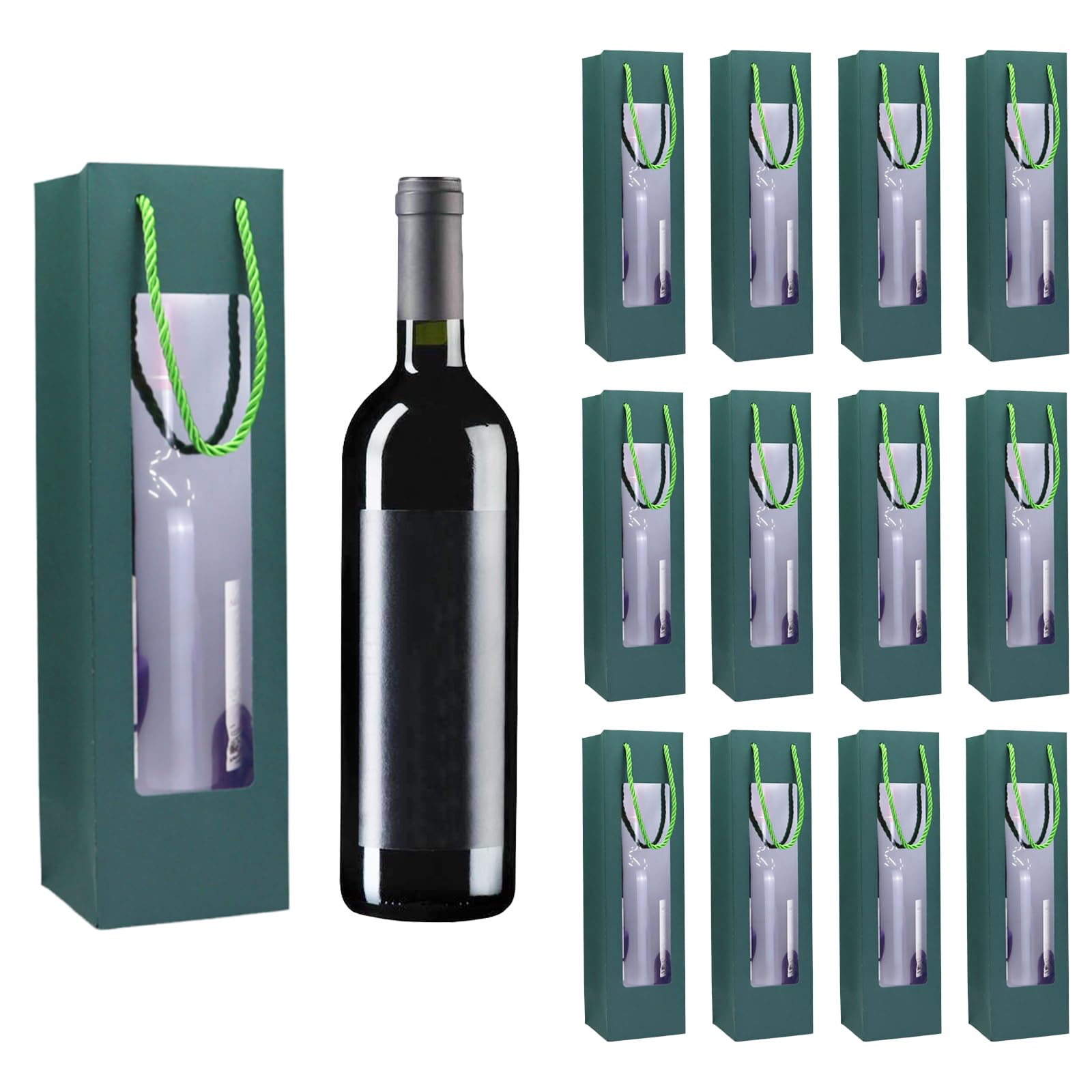 Bolsas de regalo de vino de papel kraft, bolsas de regalo de vino premium con asas, bolsa de almacenamiento de de papel kraft para Navidad, boda, fiesta Bolsas de regalo de vino de papel kraft, bolsas de regalo de vino premium con asas, bolsa de almacenamiento de de papel kraft para Navidad, boda, fiesta