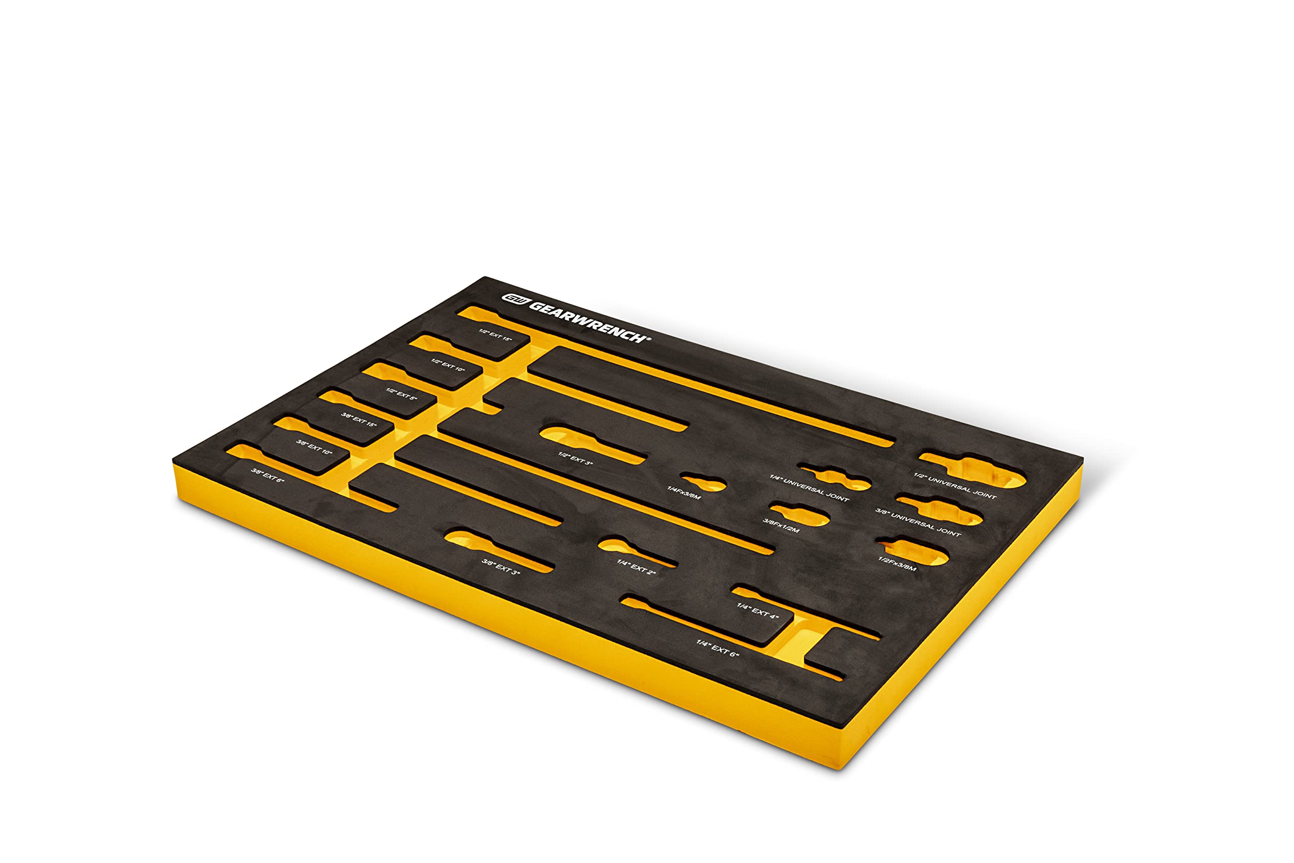 GEARWRENCH 17 pezzi 1/4", 3/8", 1/2" Impact Drive Tool Set di accessori con vassoio in schiuma EVA - 86524