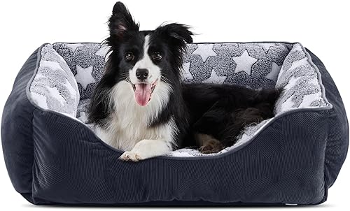 Miniatura 10 de GASUR Camas medianas para perros de tamaño mediano, sofá cama ortopédico para perros, camas lavables para mascotas acurrucadoras con parte inferior