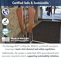 Vista 7 de Alfombrilla Notrax 117 Heritage Rib para vestíbulos y entradas en el interior, Marrón, 1