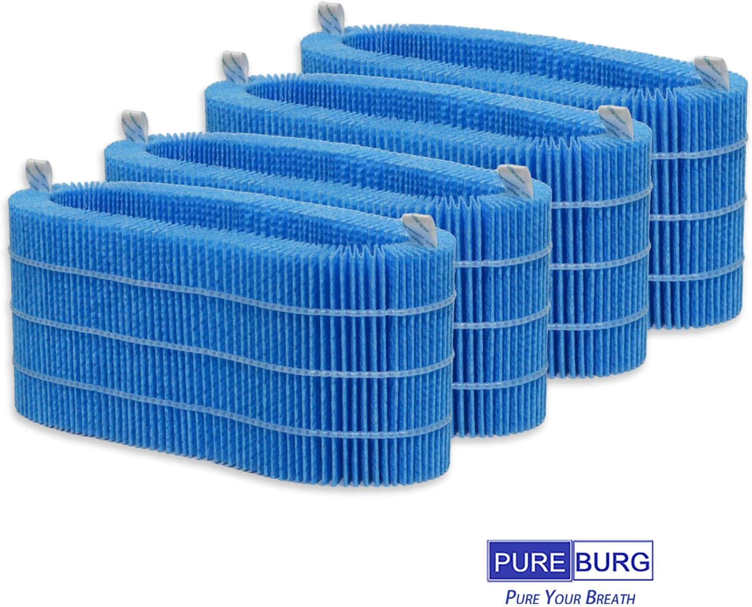 PUREBURG H35i Replacement Wick Filter Compatible with BLUEAIR Humidifier,4-Pack High-Effectively Capture Large Particles & Minerals