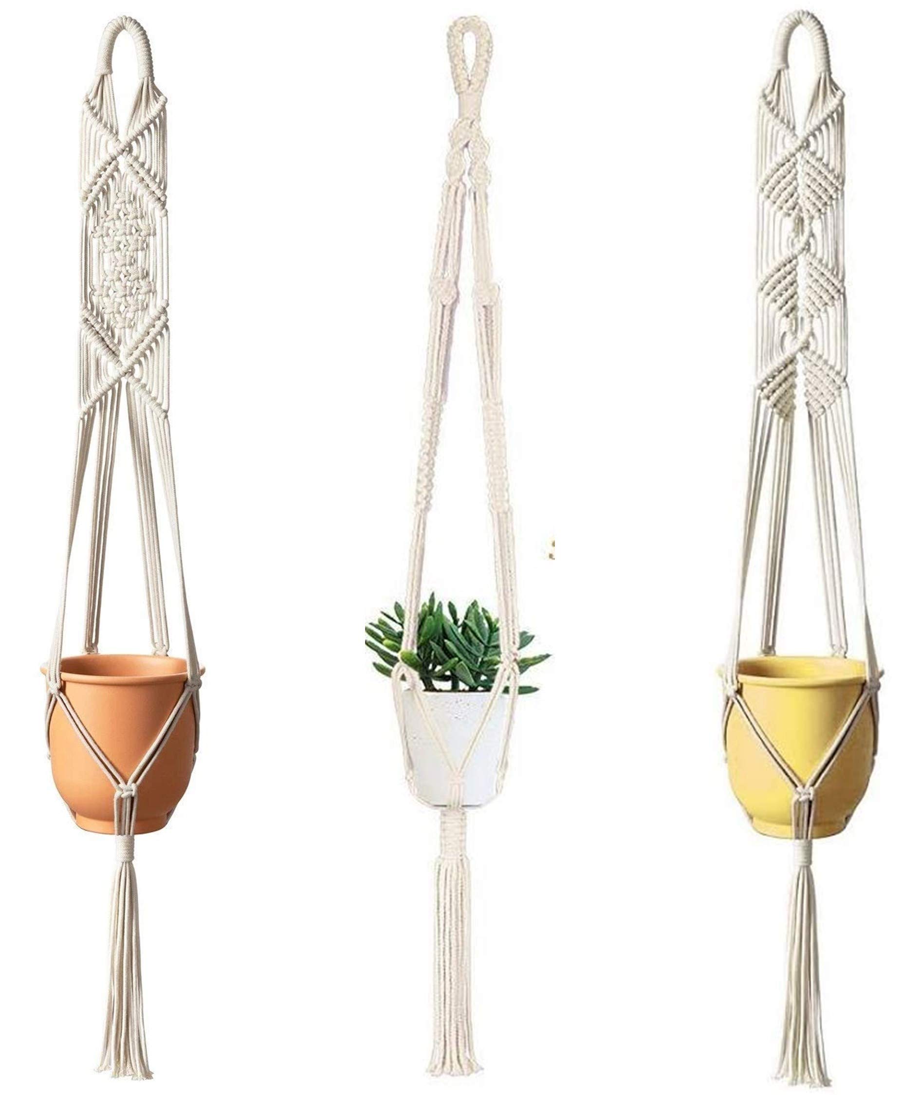 pepme cotton Hanging Planter, White, 39 Inches, Set of 3 (B08MDBHWMC) Amazon Price History, Amazon Price Tracker