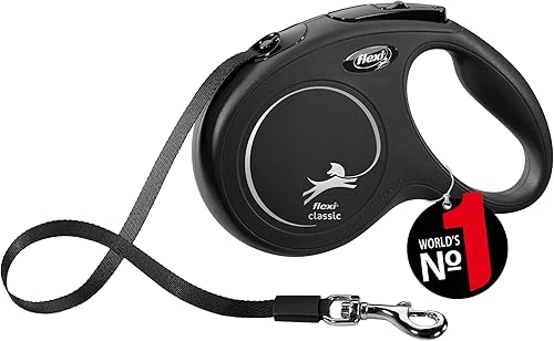 Correa Automática Flexi New Classic M 5 M Cinta Negra Azul,Verde,Multi,Rosa neón,Naranja,Rosado,Rojo -