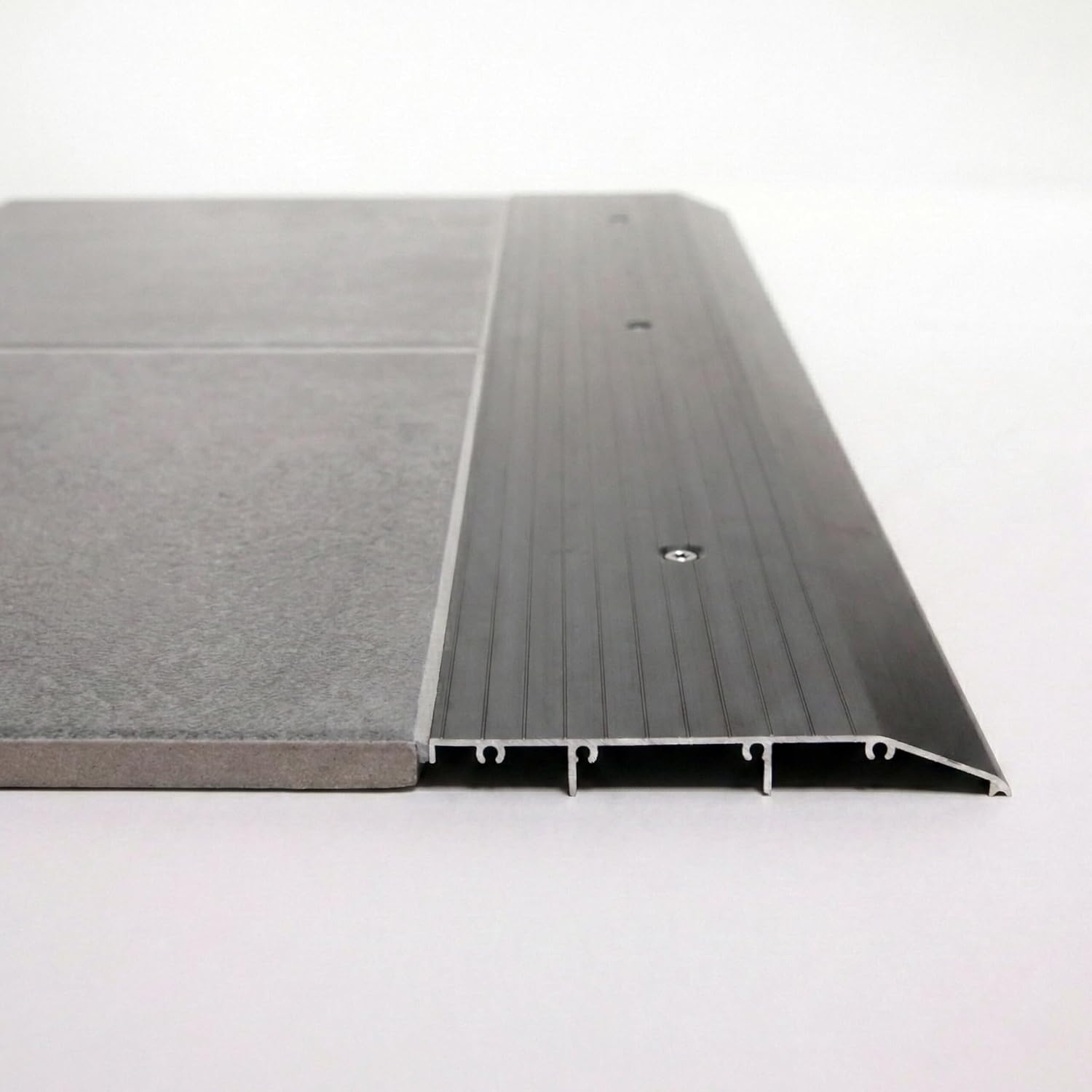 ADA Tile Saddle Threshold Aluminum ADA Compliant Door Saddle for Tile Floors – 1/2” Height – 5-1/2” or 6-1/2” Wide – Prehung Ready, Top Screw Holes Commercial-Residential (72"x 5")
