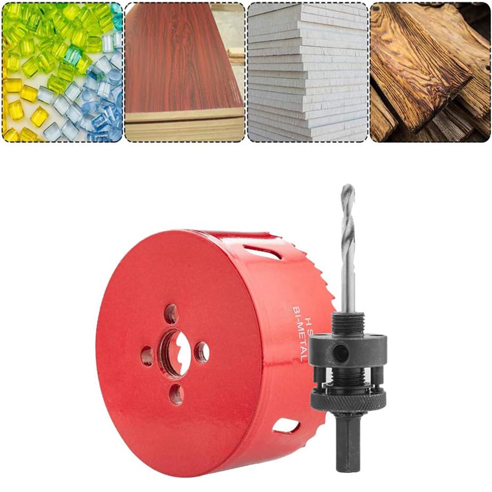 ASDUU Bimetaal Gatenzaag, M42 HSS Gatenzaag 120mm Bi-Metaal Gatenzaag Cutter Opener Boor Gat Snijgereedschap voor Hout Aluminium Ijzer Blad Pijp Plastic