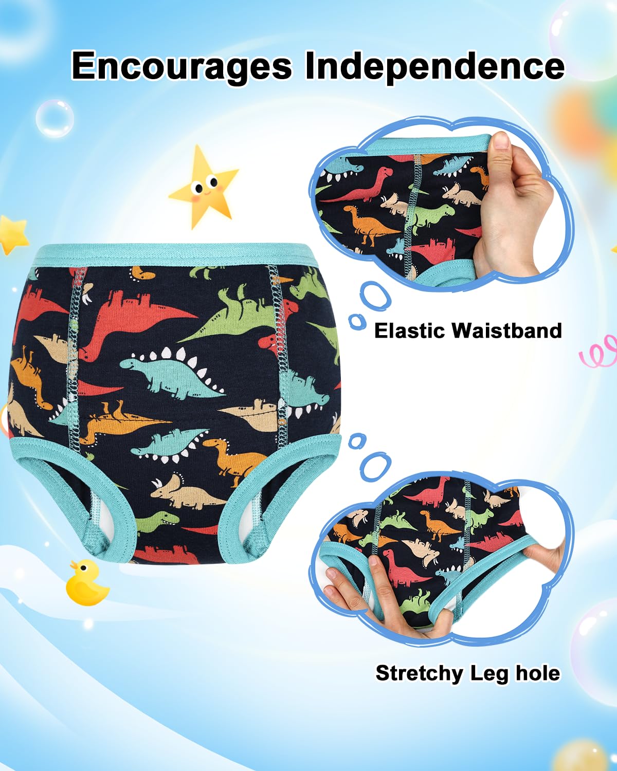MOEMOE BABY Bragas Aprendizaje Limpieza Niño,4 Paquetes