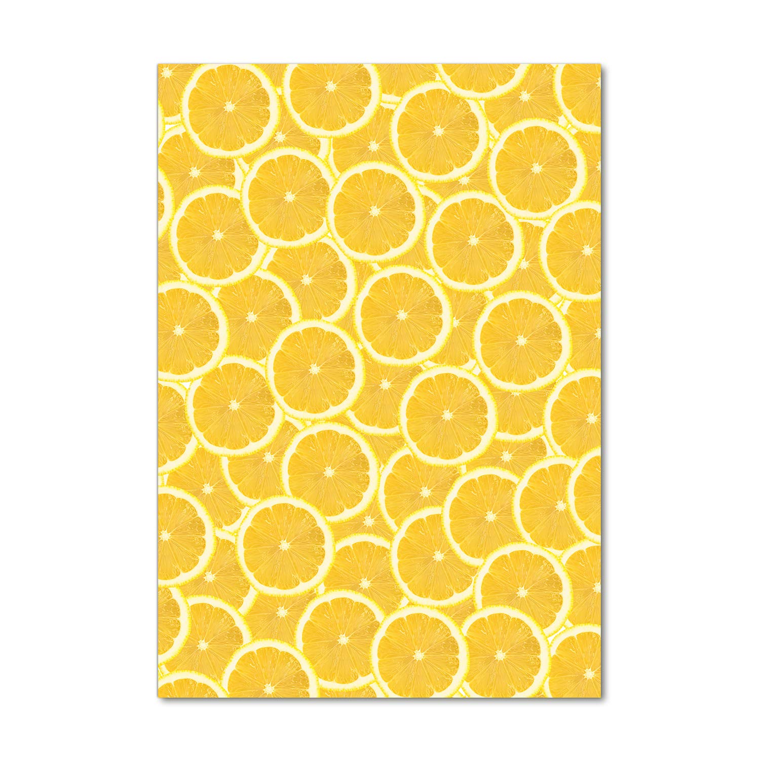 Impression sur Verre Acrylique Tulup 70x100 cm | Tableau Mural Citrons Jaunes